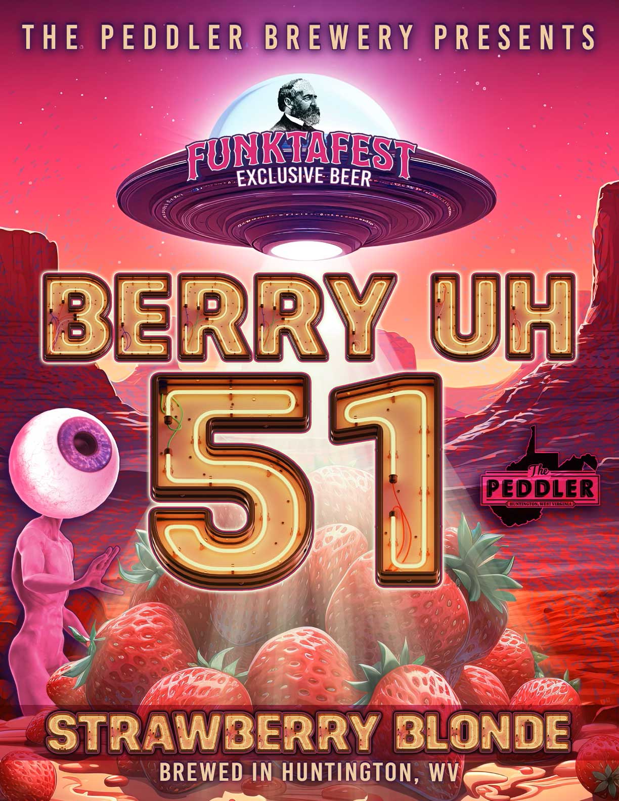 Peddler Brewery Berry Uh poster